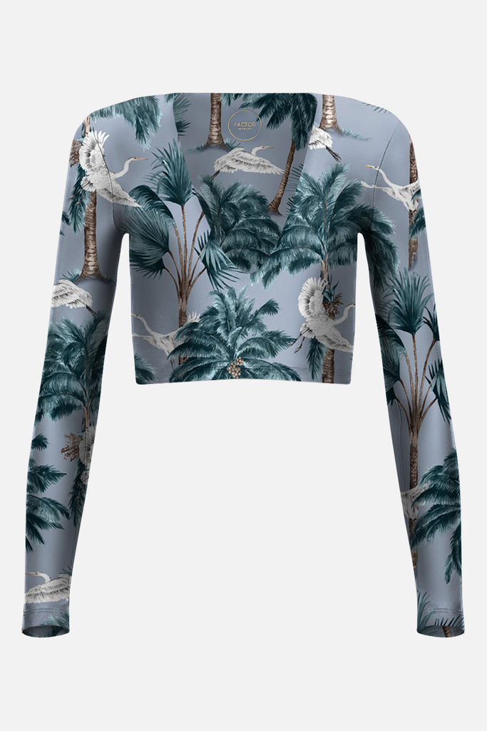 The Crop Plunge Silhouette - Horizon Blue Heron